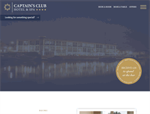 Tablet Screenshot of captainsclubhotel.com